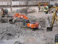 Caterpillar, Hitachi und Liebherr Bagger Caterpillar, Hitachi und Liebherr Bagger