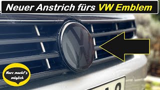 VW Front Emblem schwarz Folieren  gehts mit ACC? f