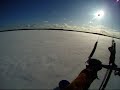 Snowkiting with my 12m Latitude and 8m Escalade Snow Kiting - 01-04