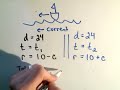 Algebra Word Problem: Distance, Rate, and Time Algebra Word Problem: Distance, Rate, and Time