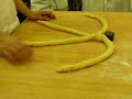 Braiding challah, 4 strands
