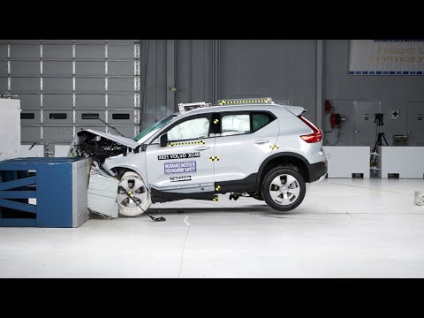 2021 volvo xc40 updated moderate overlap front iihs crash test