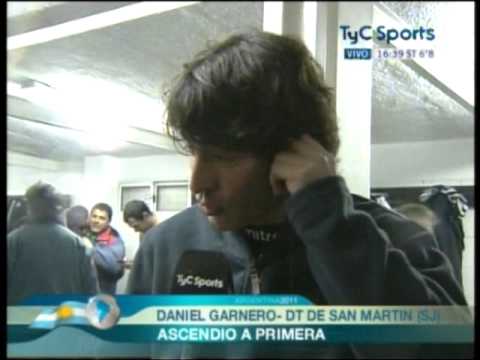 Daniel Garnero logra el ascenso de San Mart&iacute;n de San Juan