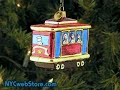 San Francisco Cable Car Glass Ornament