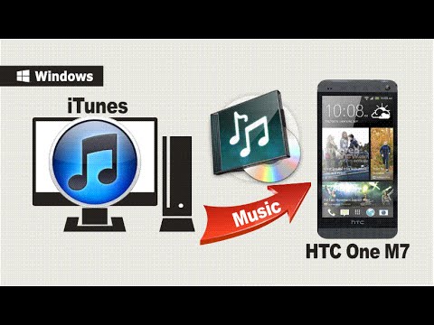 how to sync music to htc one v