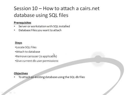 how to attach sql database without log files