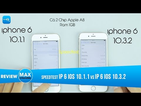 Speedtest iOS 10.1.1 vs iOS 10.3.2: Càng lên càng chậm???