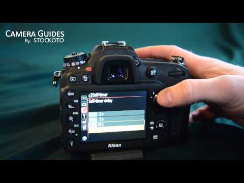 how to set the self timer on a nikon d90