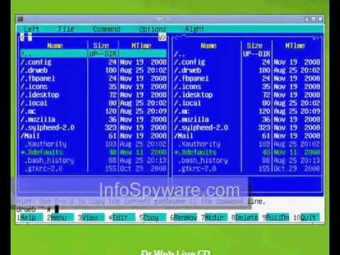 how to use dr web live usb