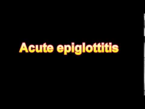 how to cure epiglottitis