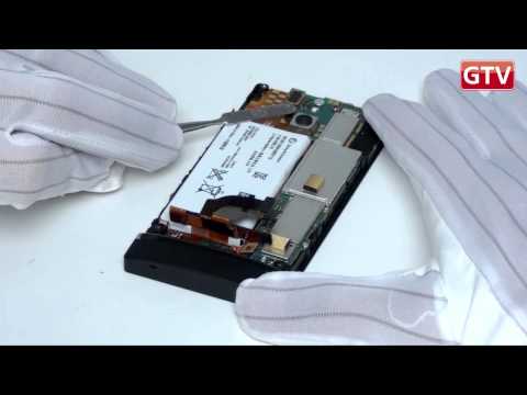 how to remove xperia p battery cover
