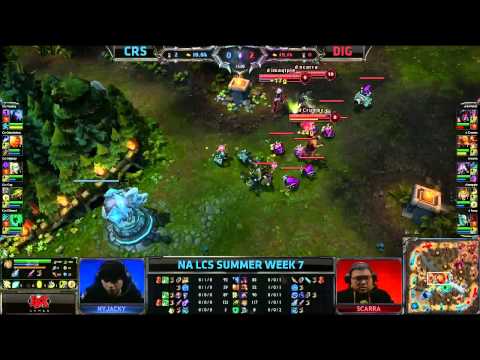 curse - North America League of Legends Championship Series Week 7 day 2, 4th game of the day - Team Curse (CRS) vs Dignitas (DIG). Dignitas Line-up: KiWiKiD, Crumbz...