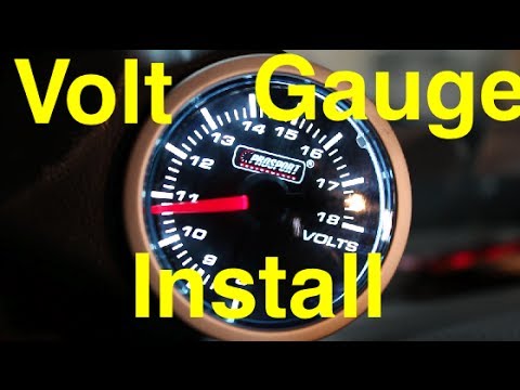 how to hook up a volt gauge