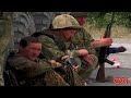Russian Soldier Wearing a US Uniform Stolen from Georgian Military Base in Gori, Central Georgia