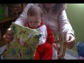 Baby Stella's first Christmas - Christmas morning gift opening