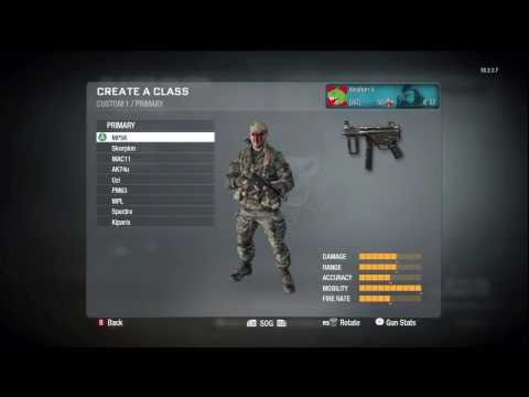 call of duty black ops SMG 101 اسلحة الرش الخفيفة