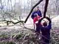 Adam Suppan falls from tree