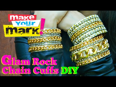 Glam Rock Chain Cuffs 