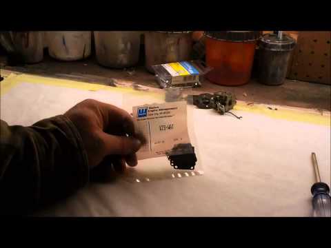 how to rebuild leaf blower carb