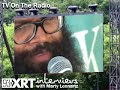 marty lennartz of 93xrt interviews kyp malone of tv on the radio at the 2007 lollapalooza music festival.
