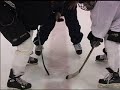 mike sullivan - tampa bay lightning associate coach shows how to cut the circle to gain posession of the puck.