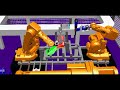 The goals of this project are to show how 3D-simulation can be used to aid the developmentof control programs for manufacturing cells and to investigate the pros and cons with this method.The project includes building a virtual 3D-model of a real manufacturing cell, connecting themodel's functions to a soft PLC and finally to develop and test a control program for the cell.The manufacturing cell consists of three industrial robots, two AGV's (Autonomous GuidedVehicle) and one conveyor. In ...