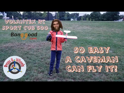 So easy a caveman can fly it! Volantex RC Sport Cub 500 from Banggood