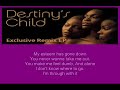 ( THROUGH WITH LOVE ) by Destinys Child * Lyrics *