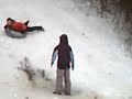 sledding crash