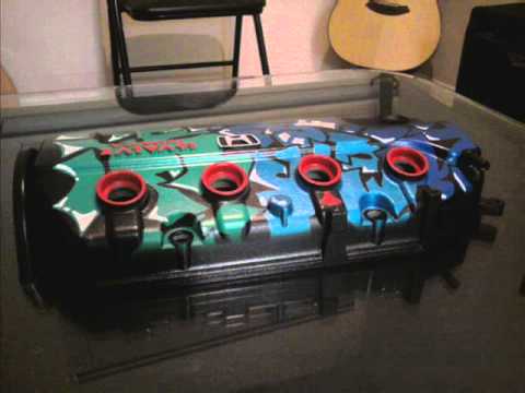 how to paint a b series valve cover