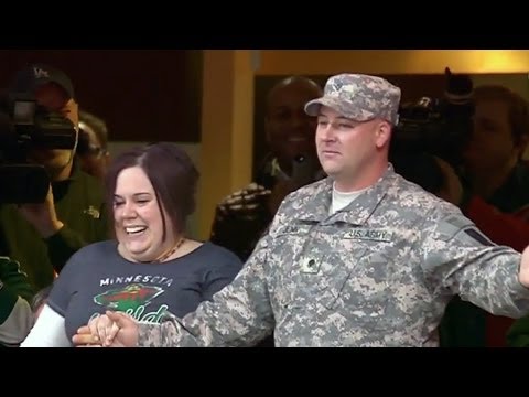 Video: Surprise Homecoming at Xcel Energy Center