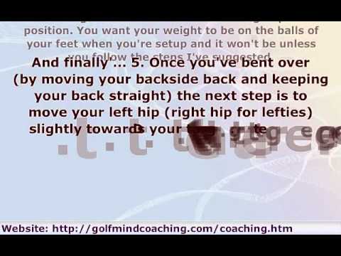 Golf Posture Drill For Longer, More Powerful Golf Shots