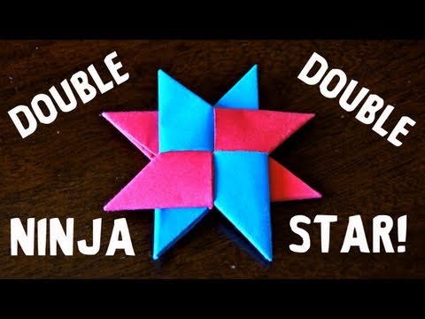 ninja stars - So it seems most people wanted to see the Double paper Ninja Star (Shuriken), or the DIST-8. So here's the tutorial. BUT I DID THE HEART TOO!!! :-) Click Thi...