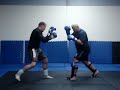 Mark Hunt and Steve Oliver sparring