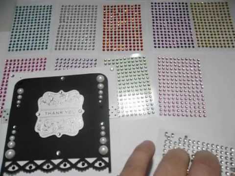 how to use self adhesive rhinestones