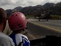 LA county sheriff rescue helicopter lifts off  I-5 Frwy