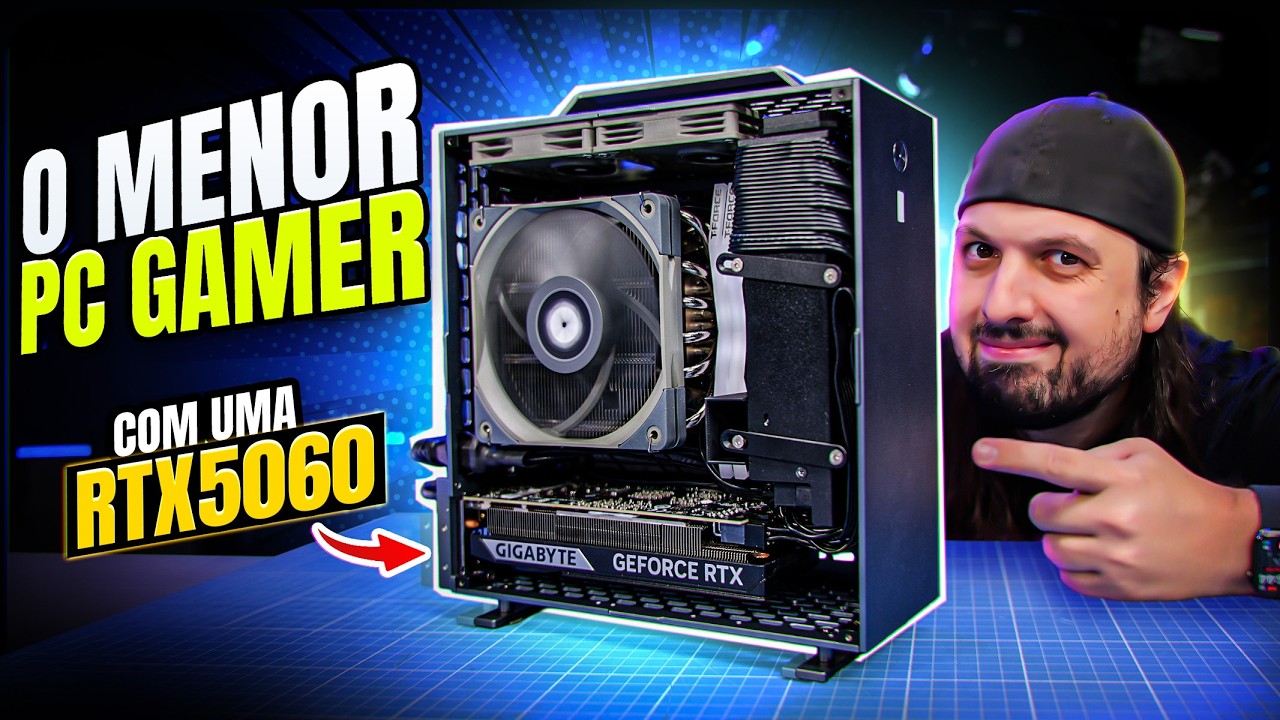 Montando o MENOR PC GAMER com uma RTX 5060!