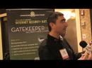 Interview with Yoggie security rep at trade show.