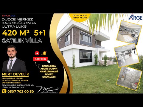 DÜZCE KAZUKOĞLU MAH. 5+1 420M2 ULTRA LÜKS DUBLEKS SATIL