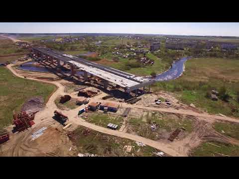 Строительство М-11 Москва — Санкт-Петербург (от Ям-Ижорского ш. до р. Ижора) май 2018