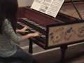 Bach Menuet from French Suite #3 on Harpsichord
