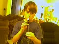 Tony playing flauta