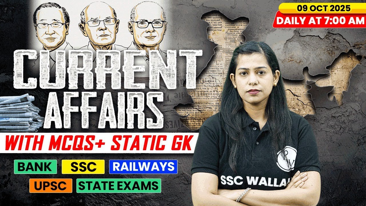 Current Affairs Today | 09 October Current Affairs 2025 | Daily Current Affairs | By Krati Mam