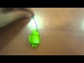 (uploaded by bigeux)&nbsp;Cute android robot cell phone strap -green
