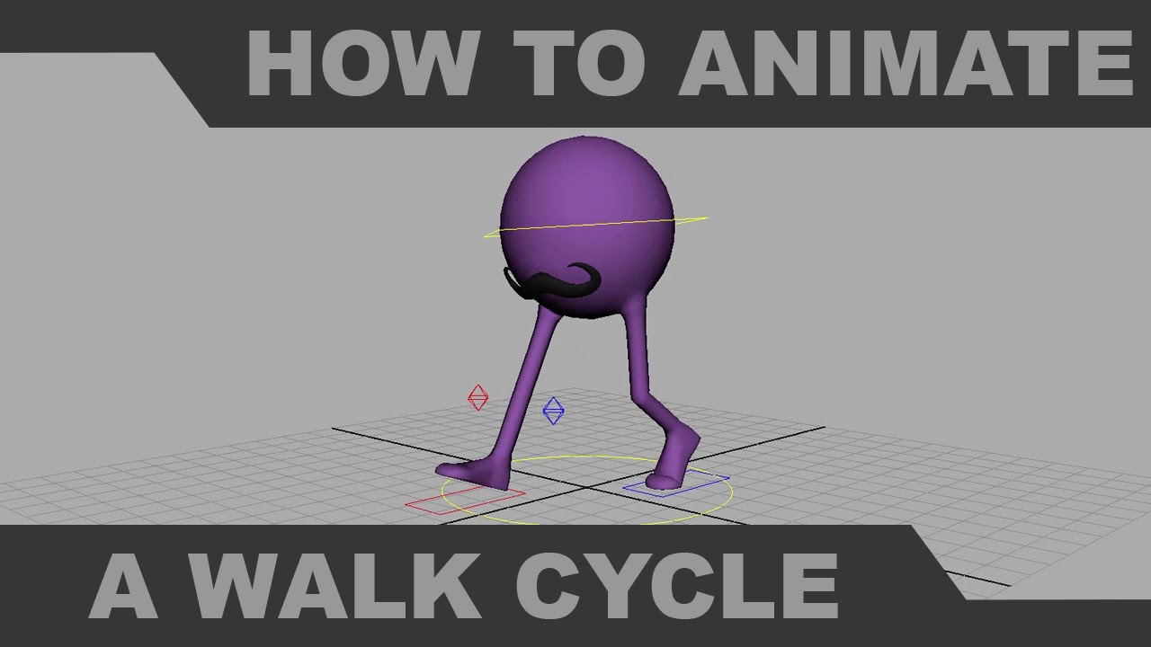 animate basic walk cycle maya