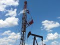 Cooper Workover Rig Raising Derrick On Oil Well 2008 Pt.2