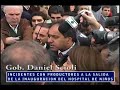 Gob. Daniel Scioli, Incidentes con productores agropecuarios