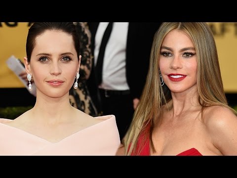 style - Best & Worst Dressed SAGs ▻▻ http://youtu.be/QK1ySUBtczI More Celebrity News ▻▻ http://bit.ly/SubClevverNews Sofia Vergara went red hot and Felicity Jones kept it pretty in pink –...
