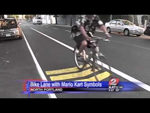 Mario Kart Bike Lane in Portland | Video Mario Kart Bike Lane in Portland | Video
