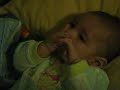 Santiago David, chupandose el dedo gordo. Santiago David, chupandose el dedo gordo.
